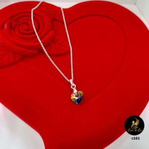Cadena corazón swarovski c2